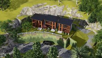 Фото номера Шале с двумя спальнями Шале Cottage Chalet in Kvariati г. Квариати 39
